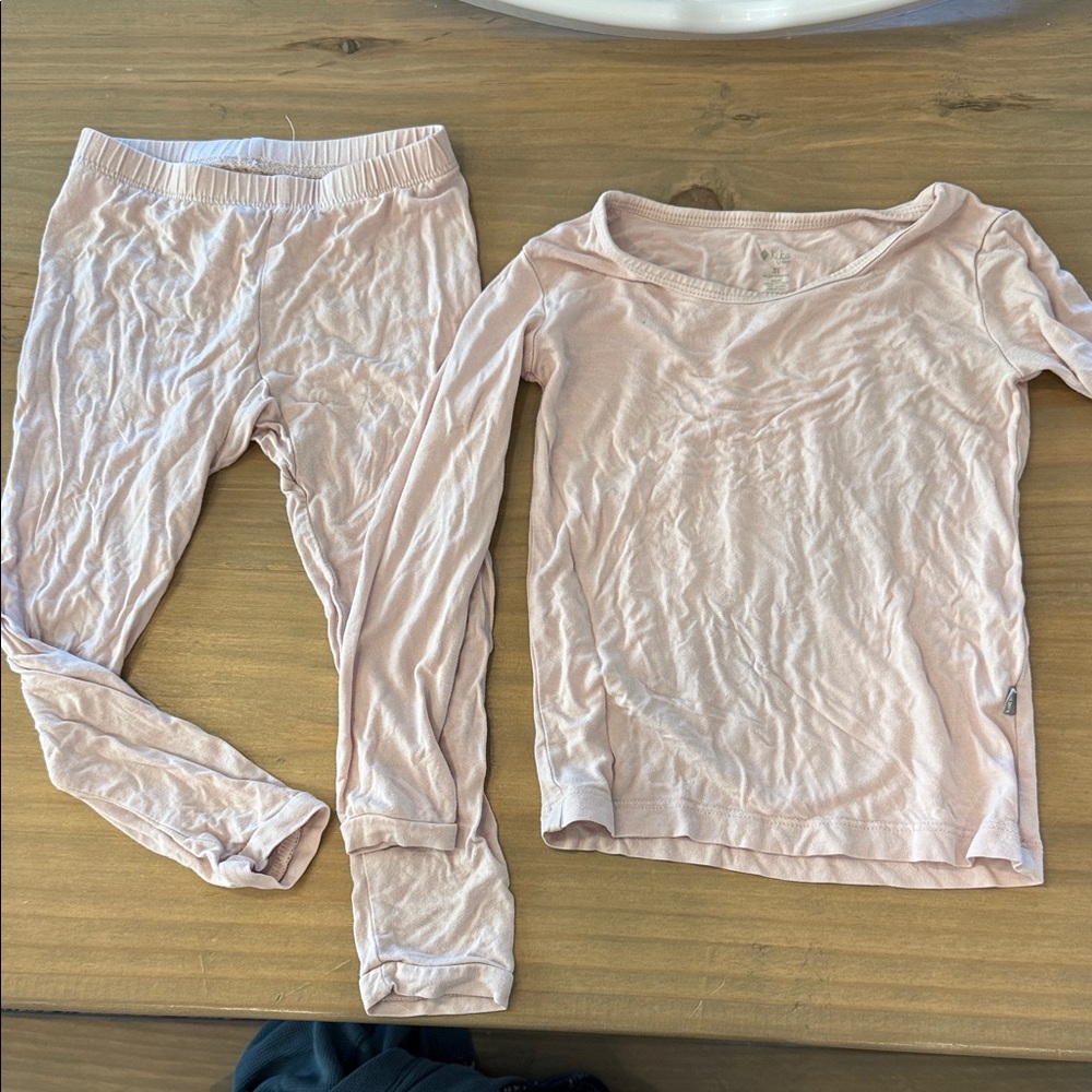 Kyte baby pajamas set long sleeve pink 3t